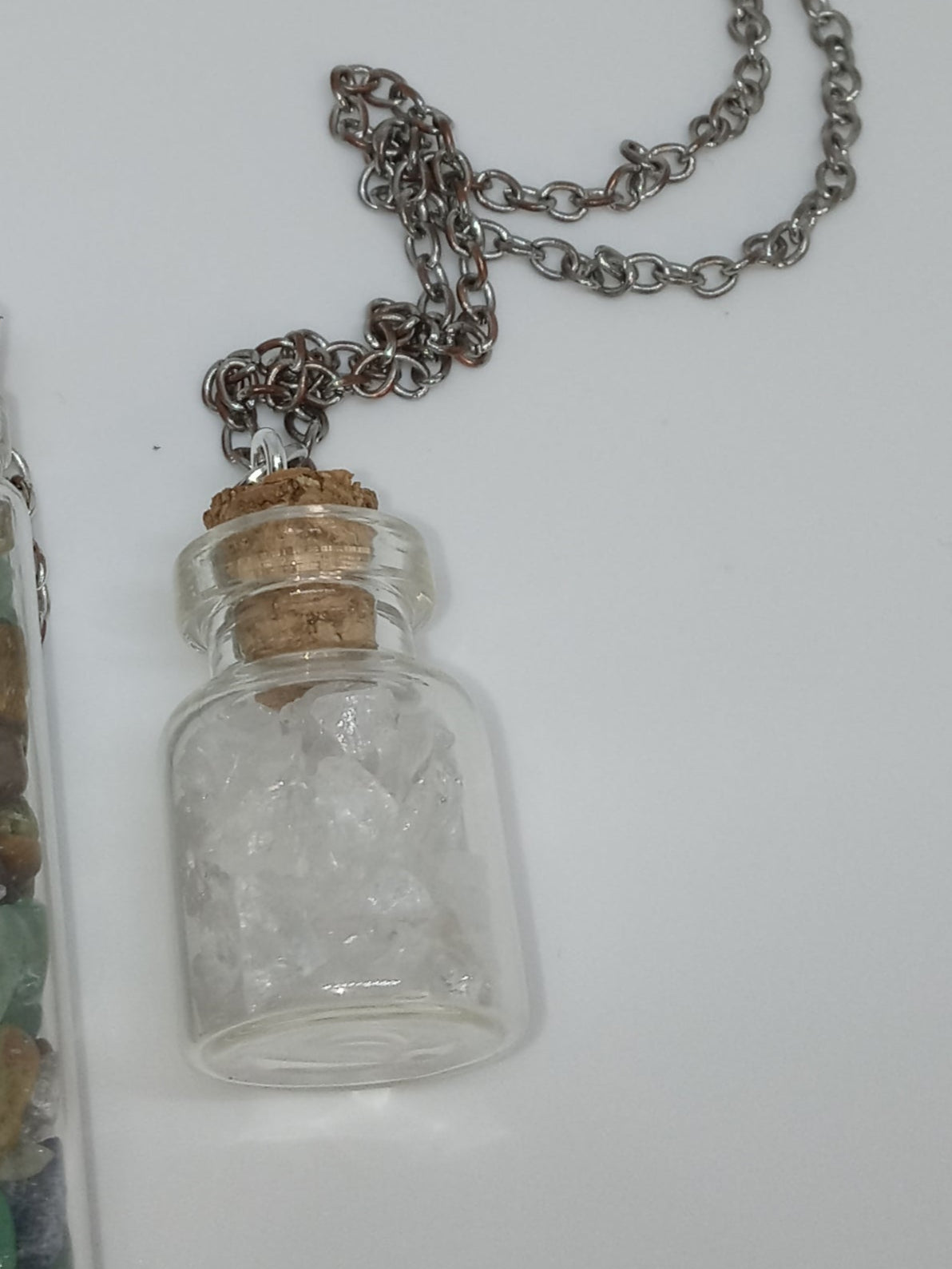 Simple glass jar necklaces