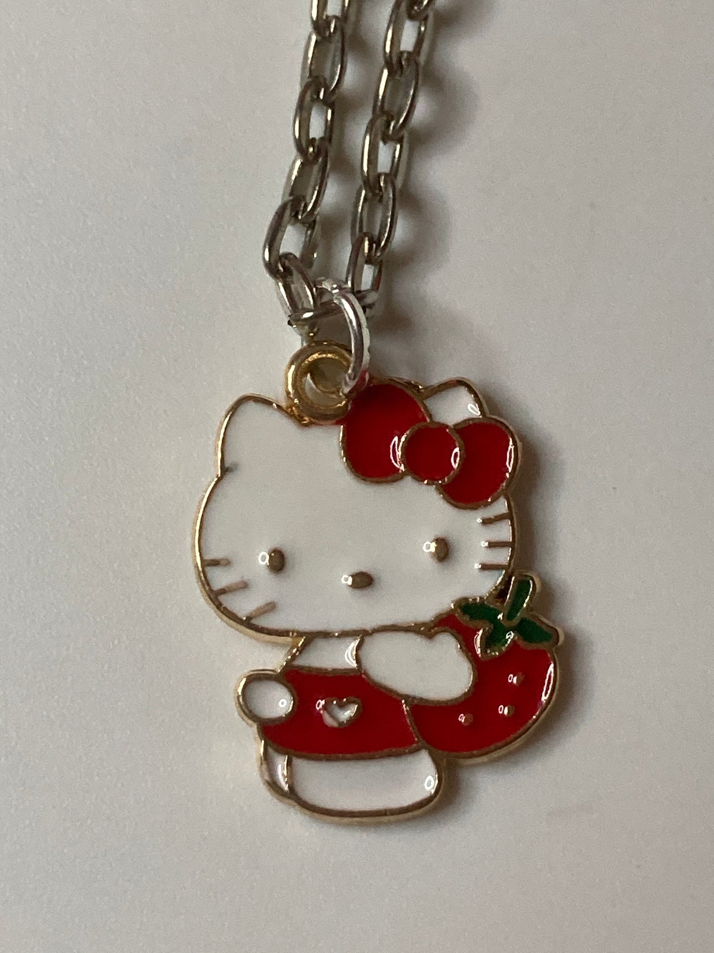 Gold and Silver Hello Kitty Necklace