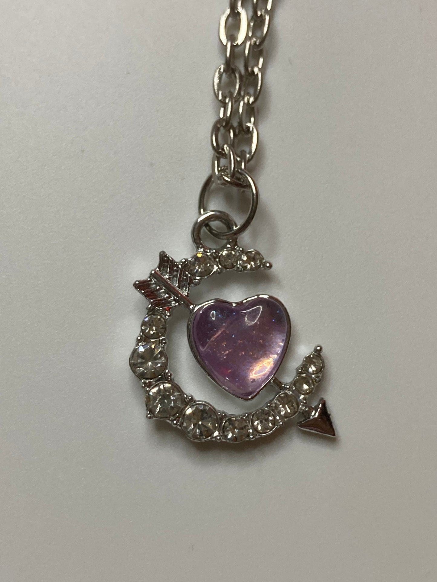 Silver and Pink Crystal Necklaces - Multi Design