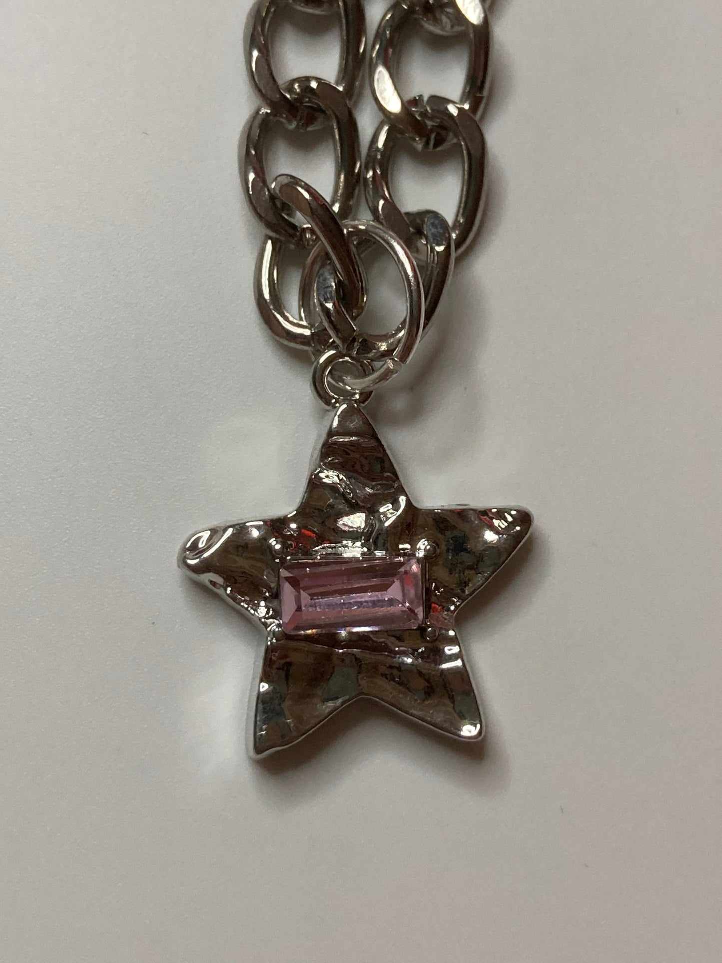 Silver and Pink Crystal Necklaces - Multi Design