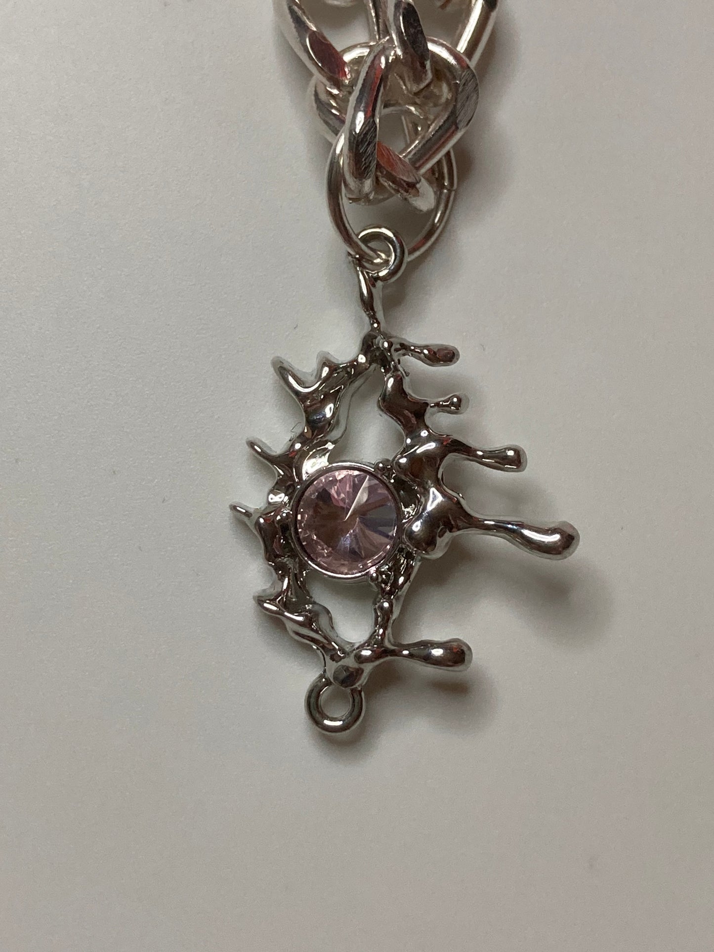 Silver and Pink Crystal Necklaces - Multi Design