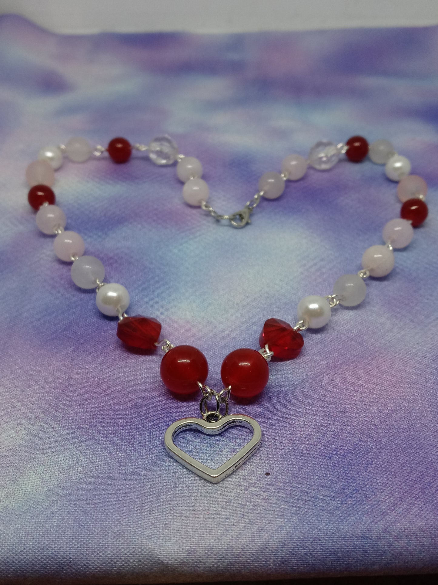 Metal Heart Valentines Necklace