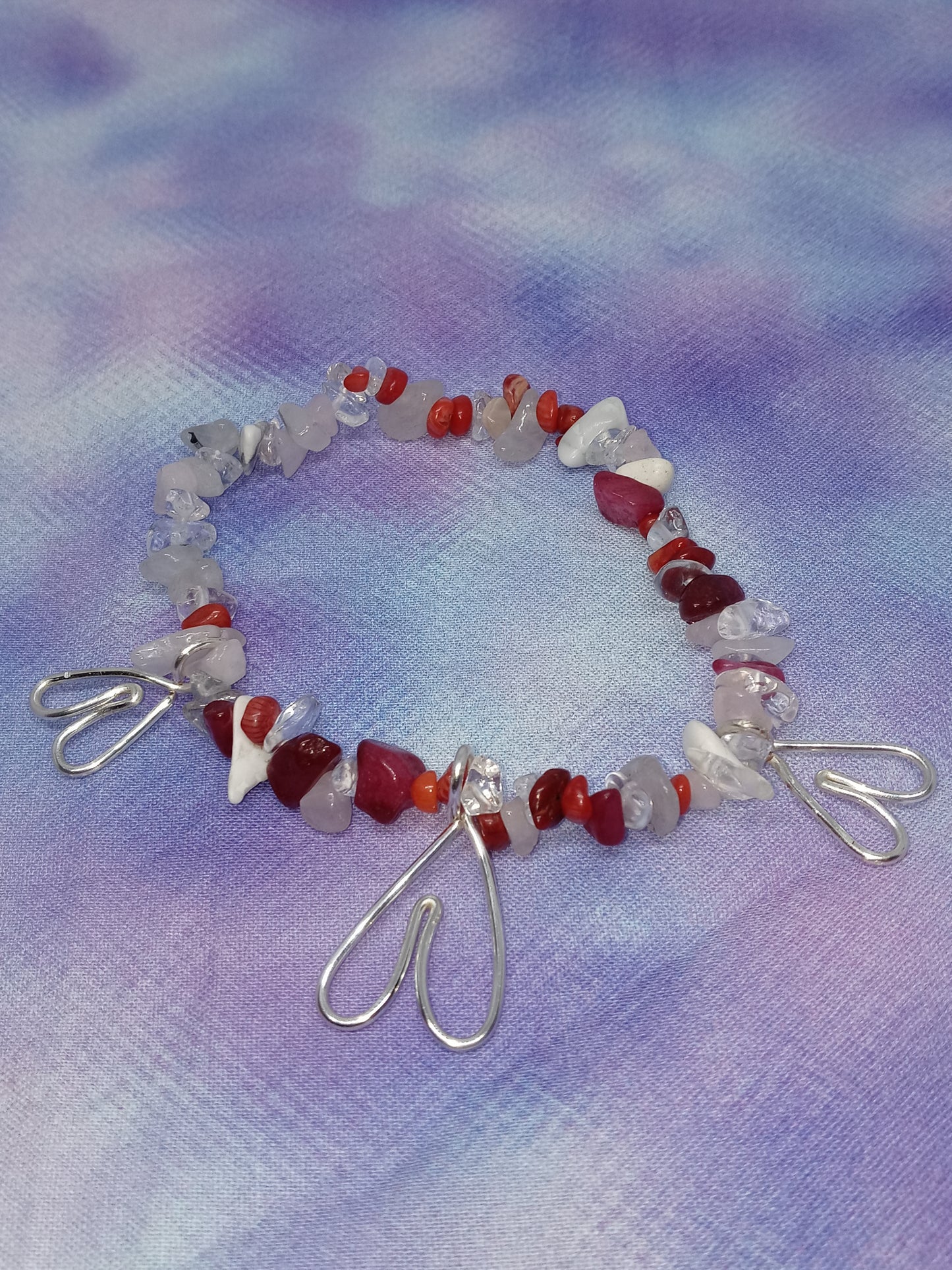 Valentines Crystal Chip Bracelet