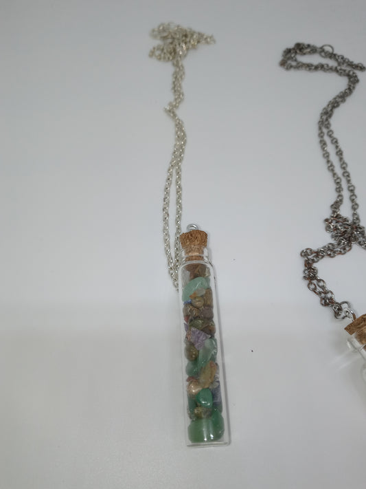 Simple glass jar necklaces