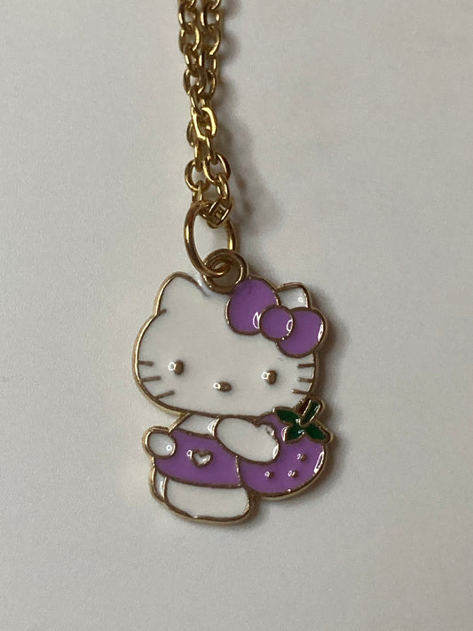 Gold and Silver Hello Kitty Necklace