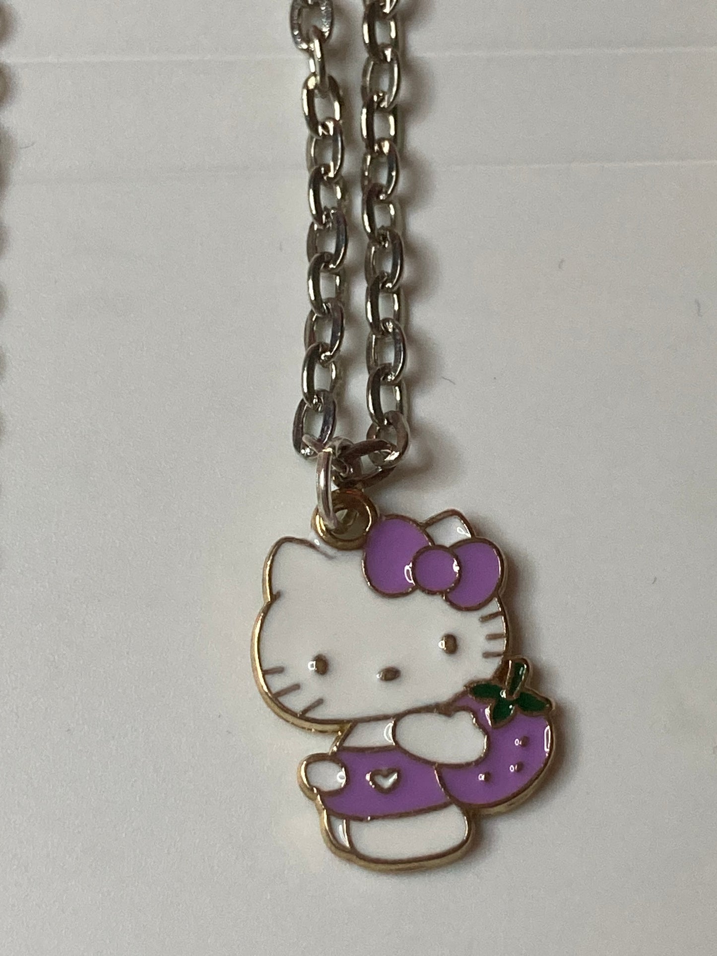 Gold and Silver Hello Kitty Necklace