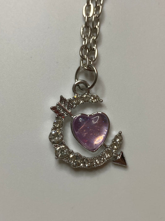 Silver and Pink Crystal Necklaces - Multi Design