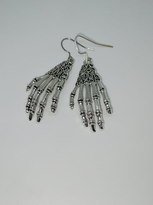 Silver Skeleton Hands
